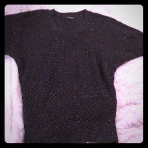 Sparkly grey knit sweater